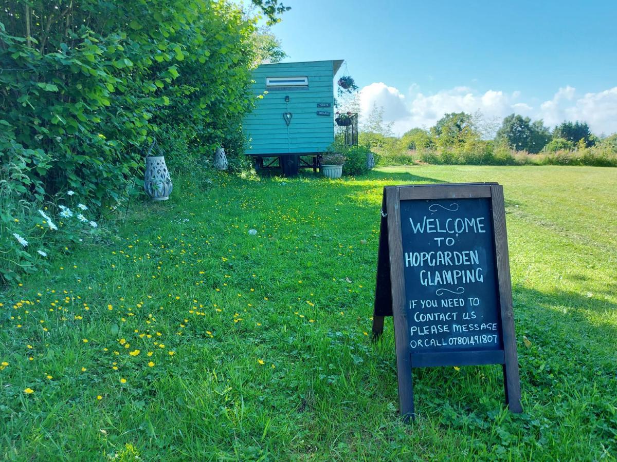 Hopgarden Glamping Luxury Shepherds Huts Wadhurst Exteriör bild